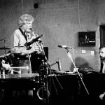Da sinistra: Dave Samuels (vibraphone), Gerry Mulligan (baritone saxophone), Tom Fay (piano)